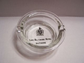 Old Vintage Collectible Lord Baltimore Hotel Ashtray Baltimore Maryland
