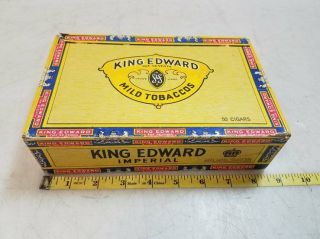 Vintage King Edward Imperial Cigar Box