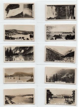 Complete Set Of 36 Vintage Photographic Cards Of Canada From 1926