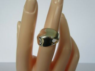 Vintage Cw Sterling Silver Modernist Design Ring (s: 5.  5)