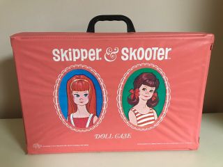 Vintage Skipper And Scooter Doll Carrying Case In
