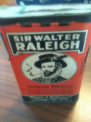 Vintage Sir Walter Raleigh Smoking Tobacco For Pipe And Cigarettes