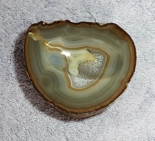 Vintage Natural Polished Agate Ashtray - Previously Owned - and 3