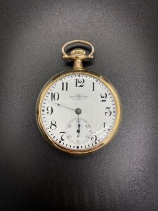 Rare Antique Gold Filled Ball Watch Co.  21j Railroad Pocket 999p Watch 82g