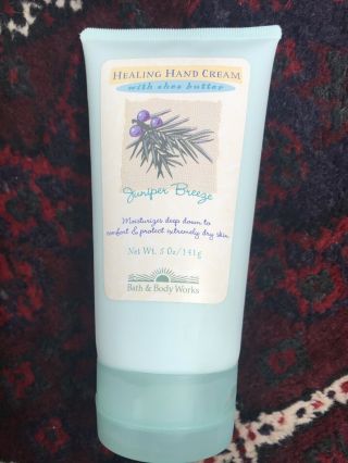 Vtg Bath & Body Healing Hand Cream W/ Shea Butter Juniper Breeze 90,  Full