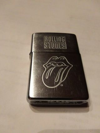 Rolling Stones 2001 Tour Zippo Lighter Engraved Strikes