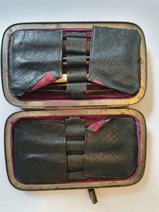 1800s Antique Vintage Travel Surgical Medical Instruments Equipment Case Set