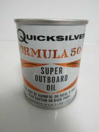 Vintage Quicksilver Outboard Motor Oil Can Coin Bank Sb014