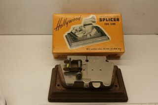 Vintage Stainless Steel Hollywood 8mm 16mm Film Splicer
