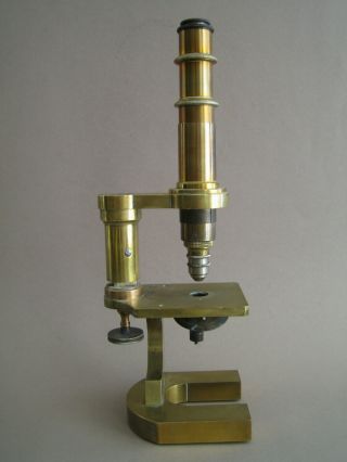 Rare Antique Brass Carl Zeiss Jena Germany Microscope 19th Century