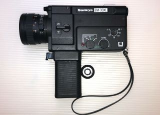 Vintage Sankyo Em - 30xl Video Movie Camera 8 Cinema Black Antique