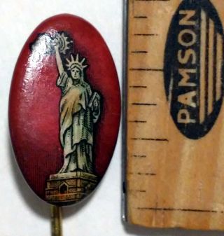 Vintage 1910s Statue Of Liberty Stick Pin