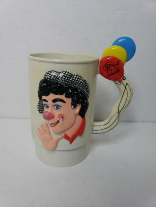 Vintage Ringling Bros Barnum Bailey Circus Clown Cup - Mug - 3d Clowns - Balloons
