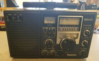 Vintage Panasonic Rf - 2200 Fm Am Sw 8 Band Portable Radio Antique