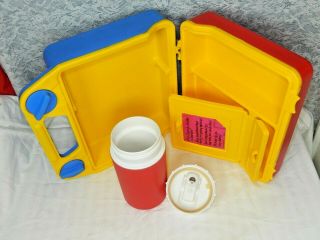 Vintage Nos Igloo Kool Kase Hard Plastic Retro Yellow/red Lunch Box W/o Thermos