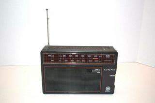 Vintage Ge Model 7 - 26600 Two Way Power Am/fm Portable Radio