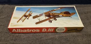 Vintage Smer Albatros D.  Iii Plastic Plane Model Kit 1:48 Scale Boxed