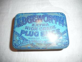 Vintage Edgeworth Plug Slice Tobacco Tin