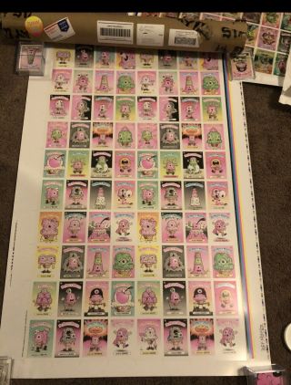 Melty Misfits Series 1 Uncut Sheet / Buff Monster Signed
