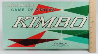 Kimbo Parker Brothers Board Game 1960 Vintage Complete,  Family Game Of Fences