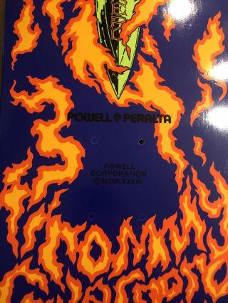 Powell Peralta Tommy Guerrero Flame Dagger Reissue Deck Hawk McGill Caballero 3