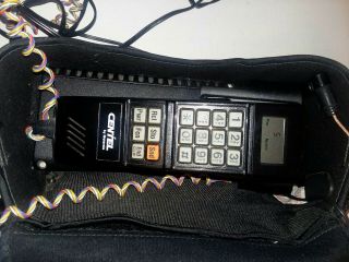 Vintage Motorola Centel Brick Cellular Phone w/ Charger and Case 3