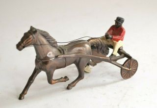 Vintage - Made In Occupied Japan - Jockey And Horse Racing Figurine