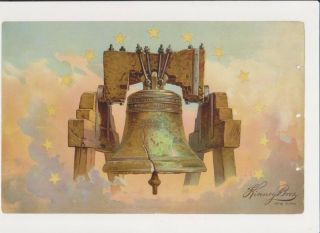 1880s Kinney Cigarettes Liberty Album Am.  Revolution Liberty Bell - Back Page