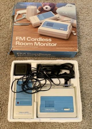 Vintage Realistic Fm Cordless Room Monitor Radioshack 43 - 202a Order