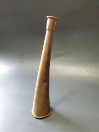 Ear Trumpet Solid Brass Horn Vintage Collectible