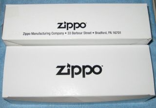 6 Zippo Storage Boxes For Your Lighters Each Holds 10 Boxes White
