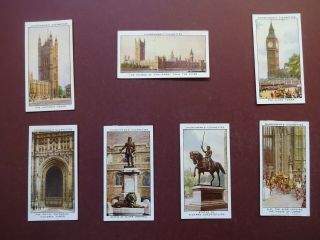 The Houses Of Parliament Issued 1931 By Churchman Set 25