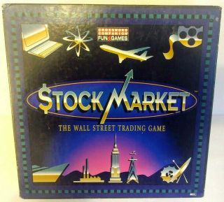 Stock Market The Wall Street Trading Game Vtg Open Box 1997 Herbko