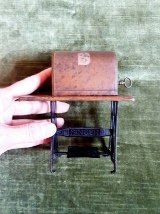 Antique Singer Sewing Machine Piggy Bank - Money Box - 1910s