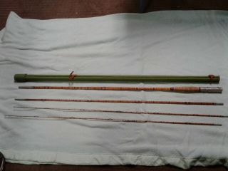 Antique Chubb 9’6” Bamboo Fly Rod,  Good Cane And Hardware