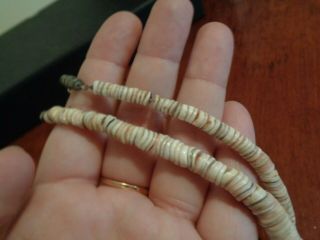 Vintage Navajo White Shell Heishi Bead Necklaces 3
