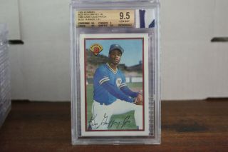 1989 Bowman,  Ken Griffey Jr,  Rookie Game Patch,  Bgs 9.  5,  220,  Mariners