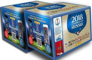 Panini 2018 Fifa World Cup Russia Stickers 2 Boxes (100 Packs)