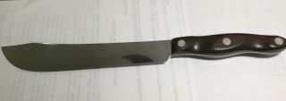 Vintage Cutco 1022 Butcher Knife,  Light Brown Handle,  Slicing