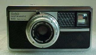 Vintage Kodak Instamatic 500 Camera Schneider - Kreuznach Xenar 38mm Lens