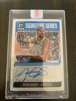 2018 - 19 Donruss Optic Kevin Durant Auto Signed Golden State Warriors