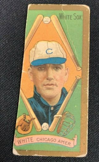 1911 T205 Honest Long Cut Baseball Tobacco Card Doc White Lower Grade Bv $250