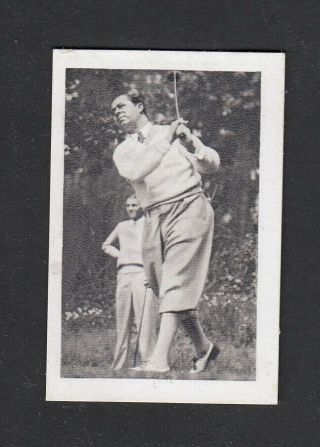 Golf Walter Hagen,  Vintage 1932 German Cigarette Card 219
