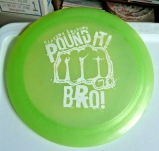 Innova Champion Disc Golf 176g Vintage Green Frisbee " Pound It Bro "