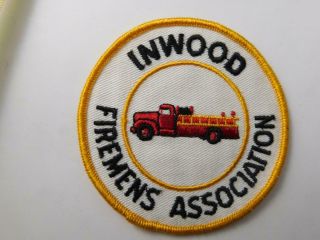 Linwood Fire Department Vintage Patch Badge Ontario Canada Rescue Firemen Assoc