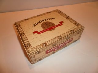 Vintage Cigar Box,  Admiration Majors Brand,  1950 