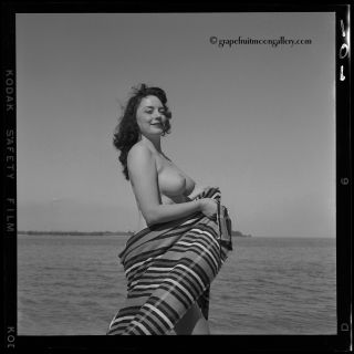 Bunny Yeager 1950s Pin - Up Camera Negative Burlesque Queen Busty Evelyn West 2