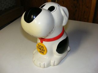 Barking Dog Treat Cookie Jar 10 " Woof Woof Sound When Opened Vintage 1991