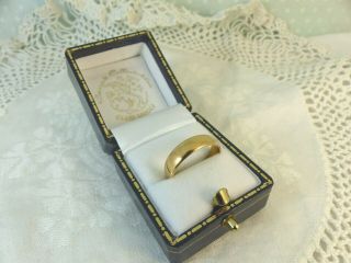 Antique 22ct 22carat Gold Plain Wedding Band Ring 5mm Size M 1/2
