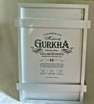Gurkha Cellar Reserve Kraken Xo Silver Ammo Style Wood Cigar Box -
